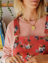 Edna floral terra dress