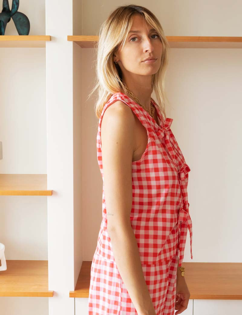 Red Vichy Top Yami