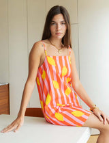Striped and lemon dress Tela