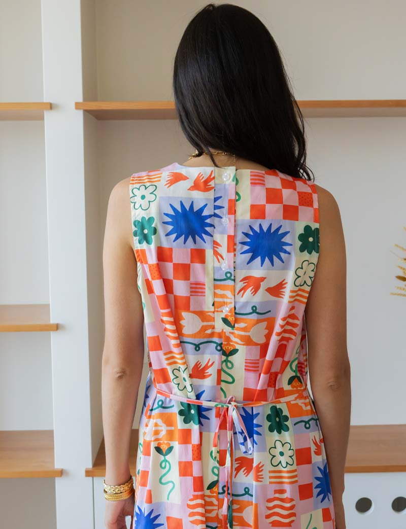 Linda mosaic robe