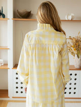 Chemise vichy jaune Gustava