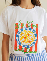 T-shirt blanc La Casa Della Pasta