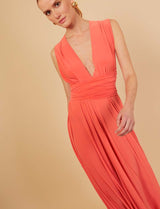 Robe multiposition corail Annabella