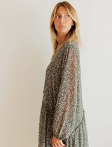 Green floral dress Maeva