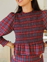 Palomy plaid blouse