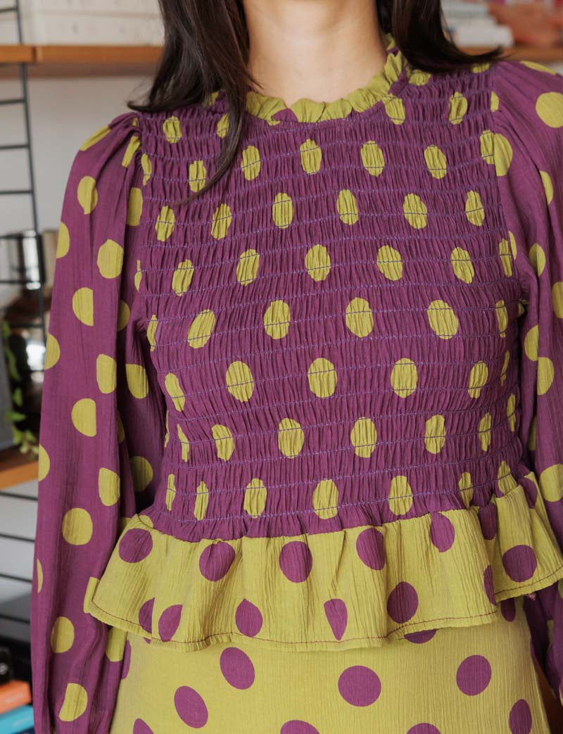 Blouse à pois Palomy