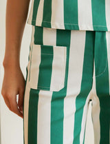 Green striped jeans Aldo