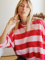 Red & Pink Sweatshirt Sunso