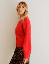 Adam red cardigan