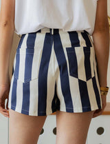Short à rayures marine Kevy