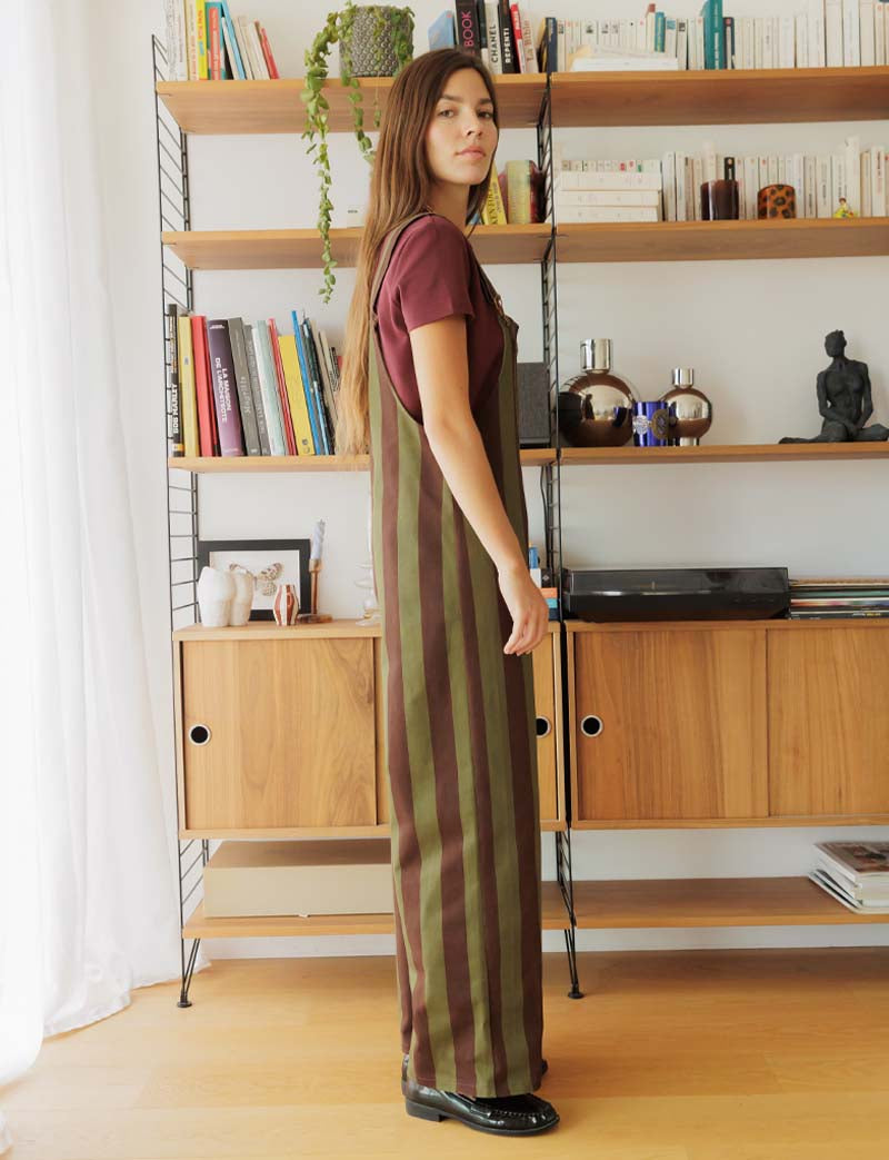 Roey brown & olive overalls