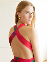 Robe fuchsia multi Liara