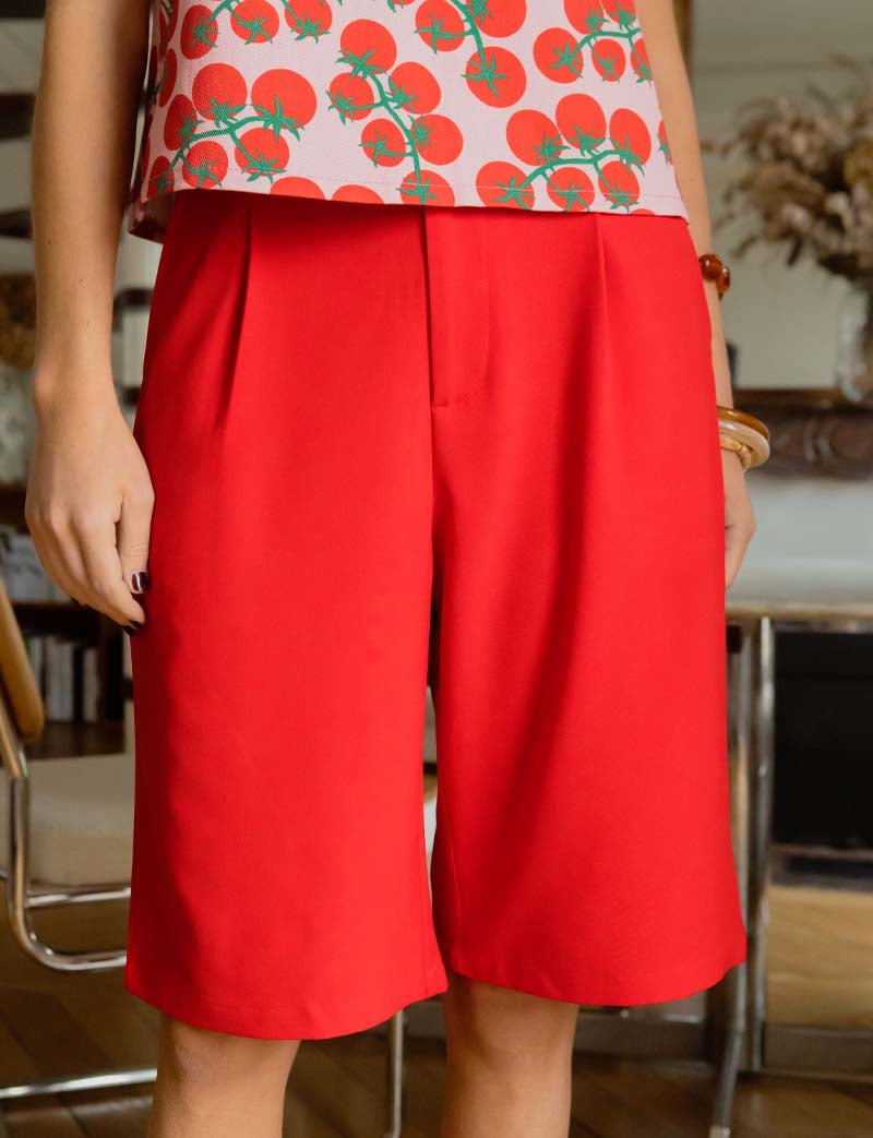 Bermuda rouge Zana