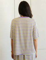 T-shirt vert & lilas Conrad
