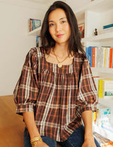 Tizia plaid blouse