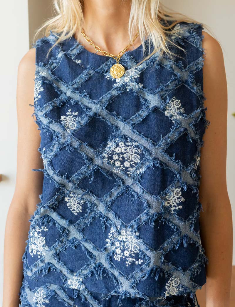 Blue Zifa Top