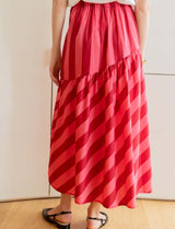 Pink and red Moki skirt