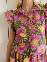 Olive blouse Ezgi