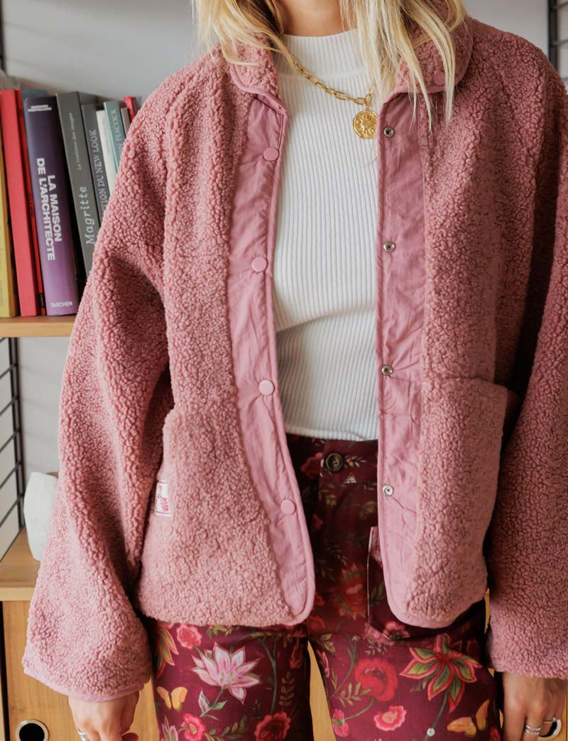 Chaqueta rosa viejo Leone