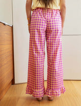 Yellow & Purple Gingham Pants Gasty
