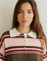 Jersey rosa y caqui Reese