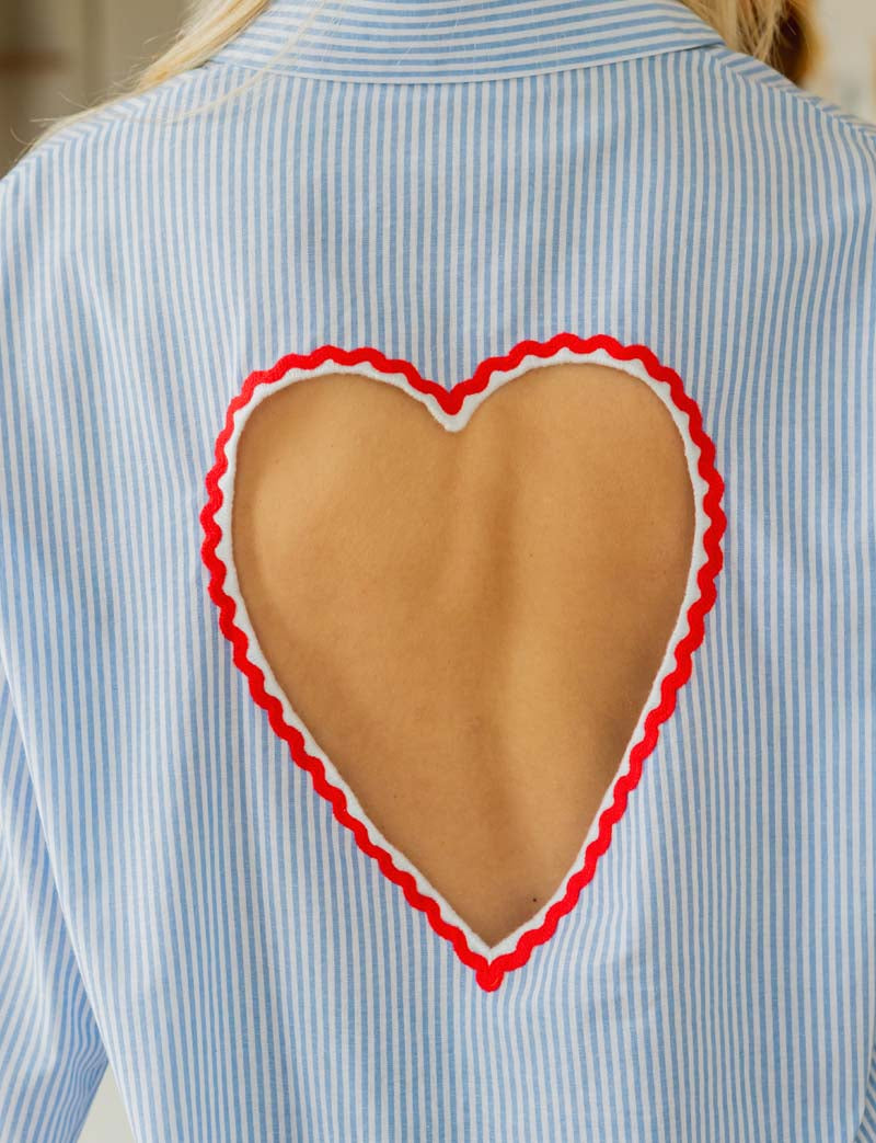 Sky striped shirt Adriela