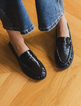 Mocassins noirs Velis