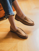 Mocassins camel Yvan