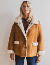 Manteau réversible camel Koa