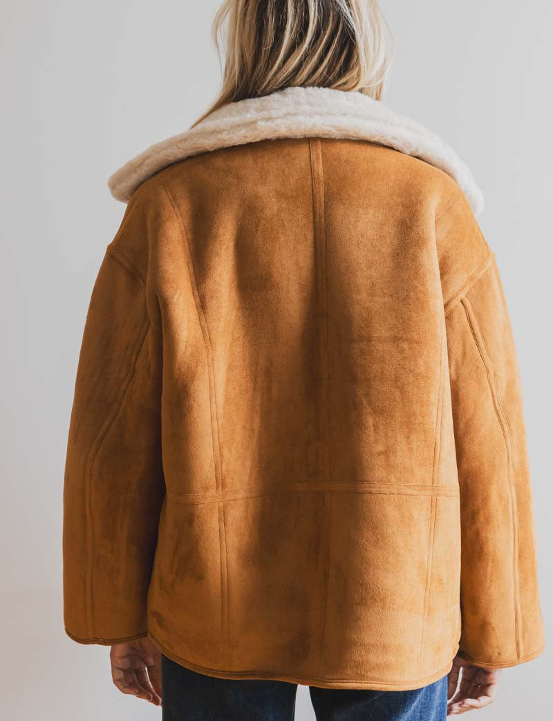 Manteau réversible camel Koa