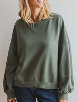 Siwen khaki sweatshirt