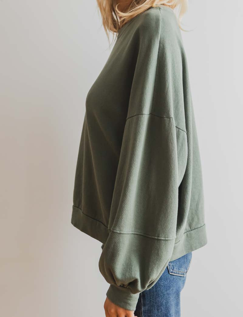 Siwen khaki sweatshirt