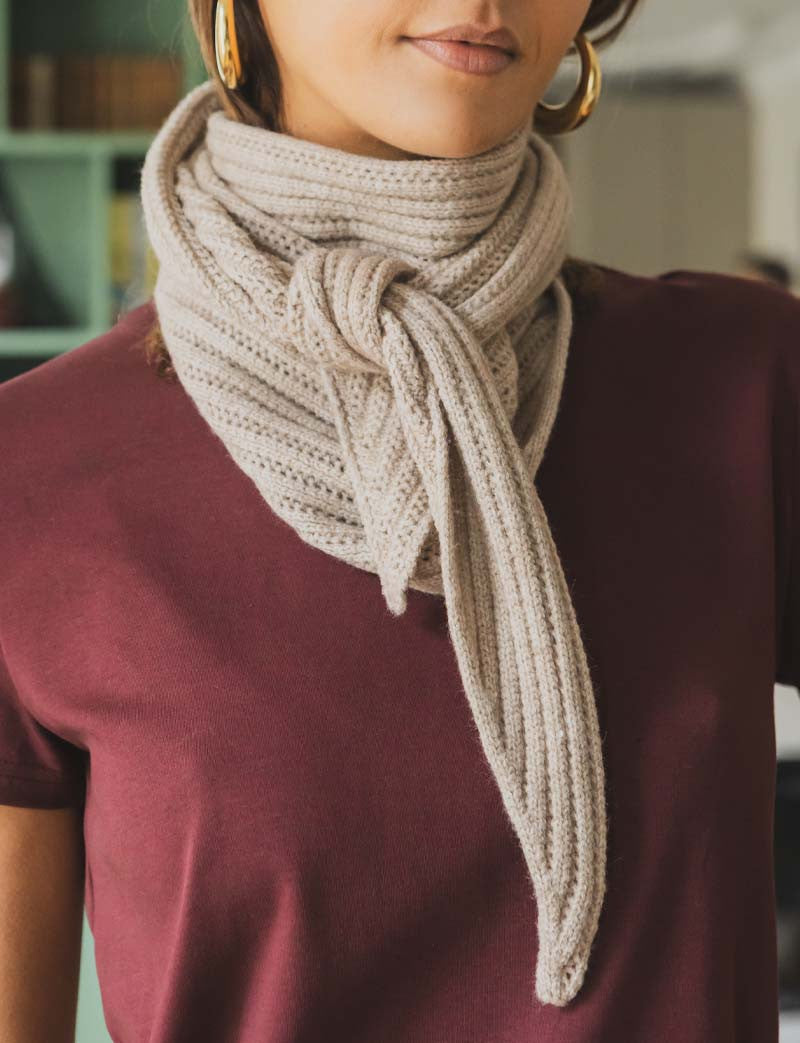 Écharpe taupe EMY
