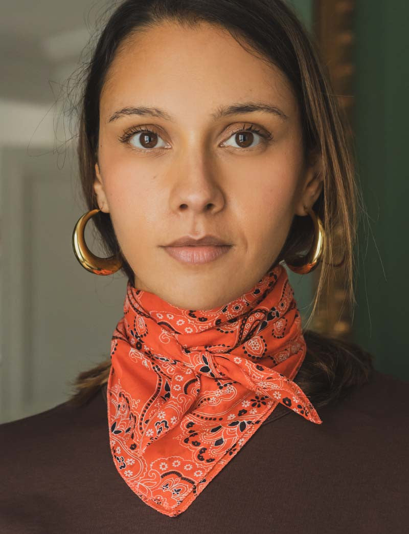 Foulard rouge bandana Rimon