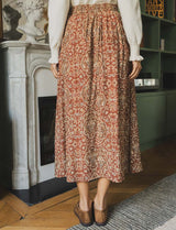 Yareli terracotta skirt