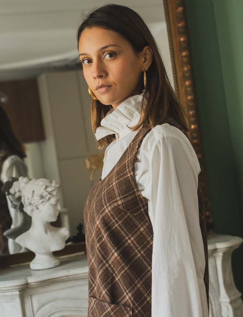 Vestido de cuadros Elym