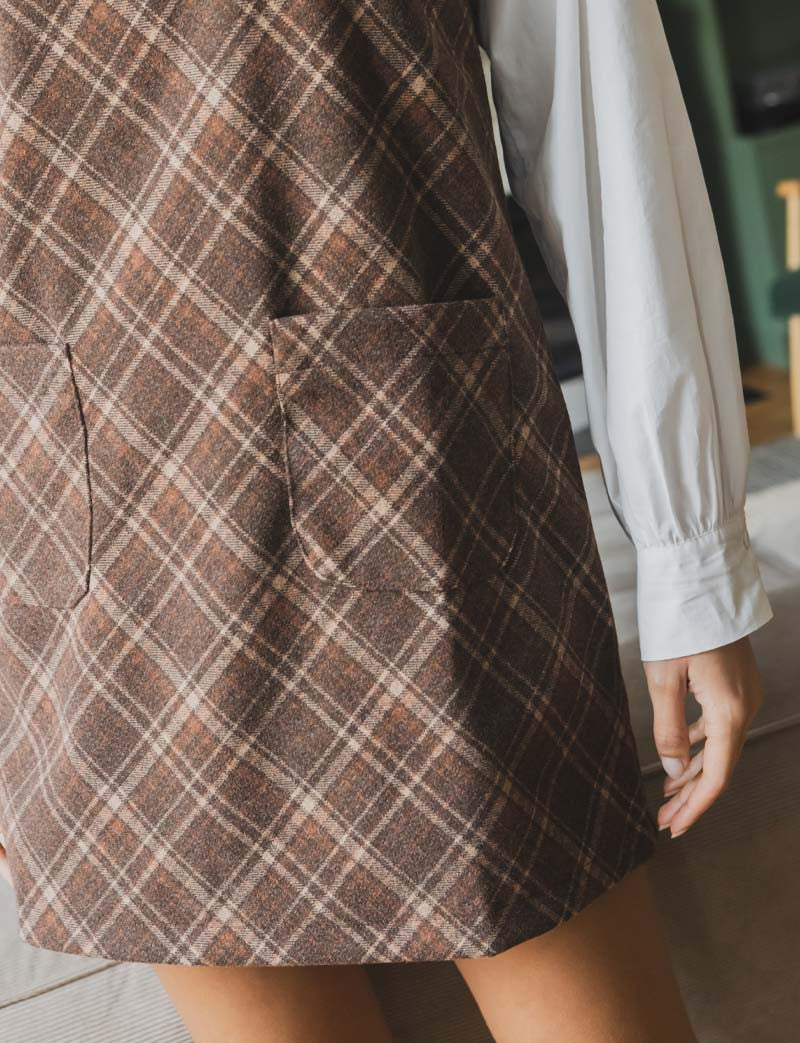 Vestido de cuadros Elym