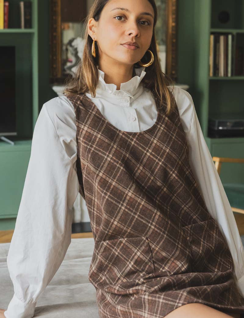 Vestido de cuadros Elym