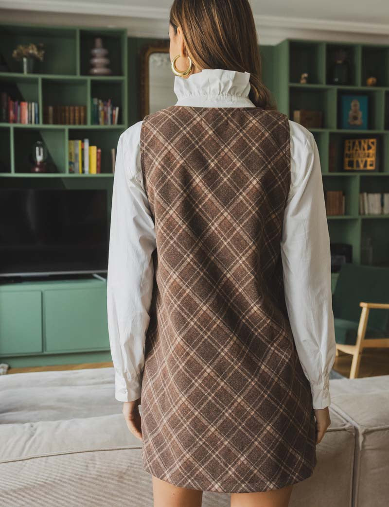 Vestido de cuadros Elym