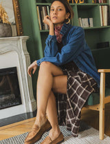 Marinette checkered skirt