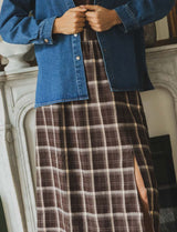 Marinette checkered skirt