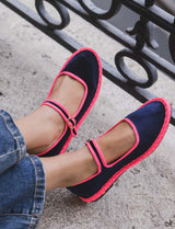 Ballerines marine & fluo Nono