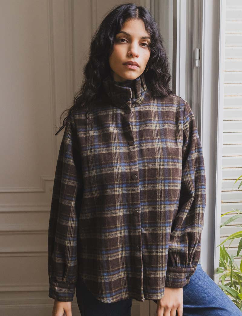 Veste à carreaux Kalo