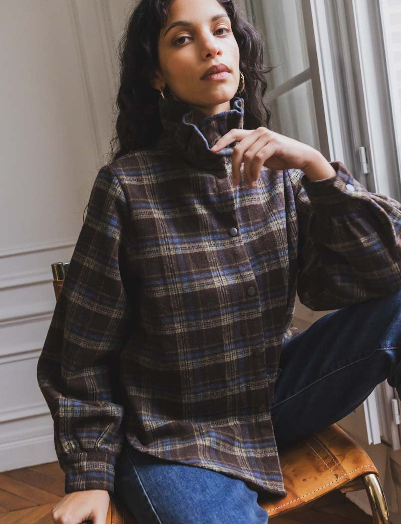 Veste à carreaux Kalo