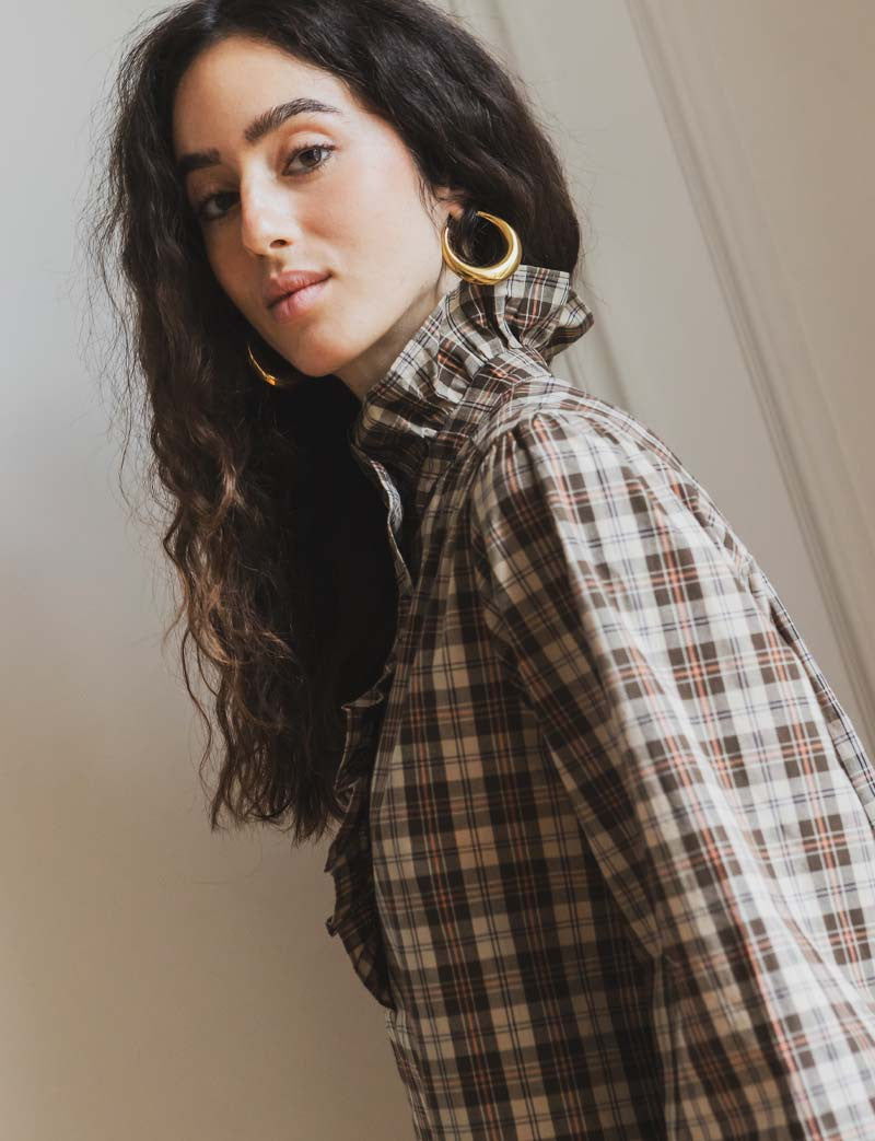 Chemise à carreaux Kaela