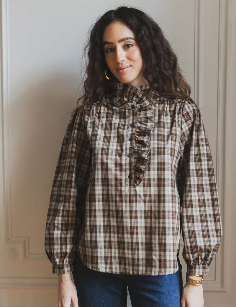 Chemise à carreaux Kaela