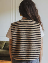 Henzo beige &amp; chocolate vest