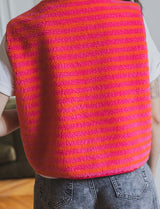Henzo fuchsia &amp; orange vest