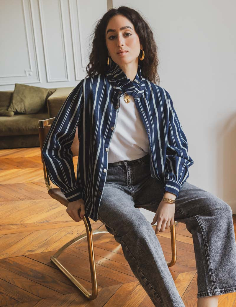 Veste à rayures Yadia
