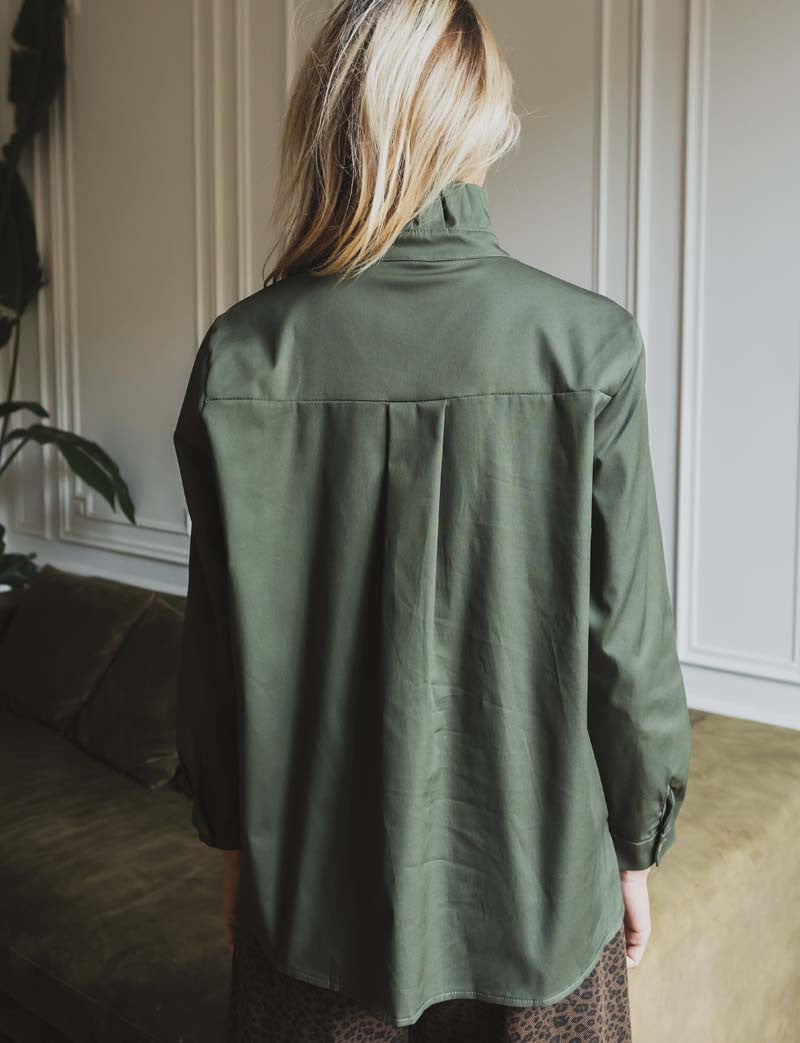 Chemise olive Volta